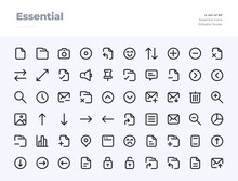 UI Essential Line Icons. Material Design Pixel Perfect Icon. Editable Stroke. 32x32 Pixel Perfect Icon
