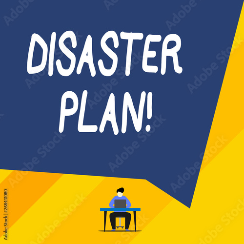 Conceptual Hand Writing Showing Disaster Plan Concept Meaning