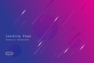 Wall Mural - colorful geometric background with gradient motion shapes composition. eps10