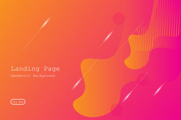 Wall Mural - colorful geometric background with gradient motion shapes composition. eps10