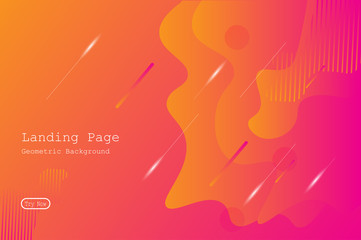 Wall Mural - colorful geometric background with gradient motion shapes composition. eps10