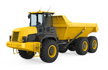 Wall Mural - Articulated Dump Truck Isolated