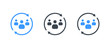 © Riduwanmolla - Business people with a circle icon - Glyph vector sign