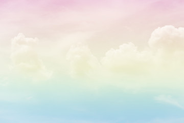 Wall Mural - Cloud background with a pastel colour