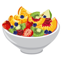 Fresh Fruit And Berries Salad