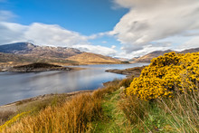 Panoramic View Over The Loch Lochy In The Scottish Highlands