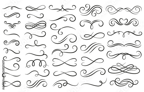 Swirl ornament stroke Poster Mural XXL