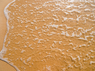 Wall Mural - sand and foam of the surf