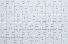Puzzle Pieces Grid,Jigsaw Puzzle White Colour,Success Mosaic Solution Template,Horizontal