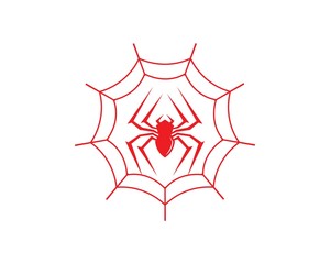 Wall Mural - spider icon logo vector