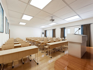 Modern school classroom interior design