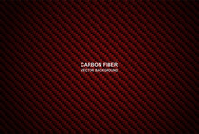 Abstract .Carbon Fiber Background. Red Carbon Fiber Background ,light And Shadow. Vector.