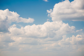 Clouds on blue sky in summer day.Sky texture.