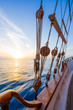 © Netfalls - Sunset at the Sailboat deck while cruising