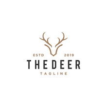Deer Antlers Vector Logo Design