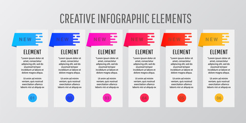 Abstract modern style design template layout for workflow layout, diagram, number options, web design.