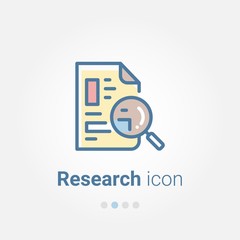 Wall Mural - Research vector icon
