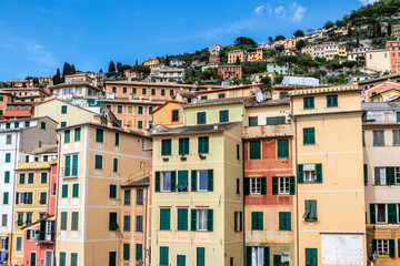 Sticker - the village of Camogli on the peninsula of Portofino