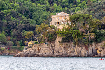 Wall Mural - the village of Santa Margherita Ligure on the Ligurian coast in Italy