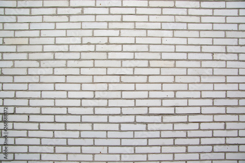 White Wall Background Old Grunge Brick Wall Horizontal Texture