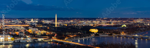 Washington DC Aerial panorama Poster Mural XXL