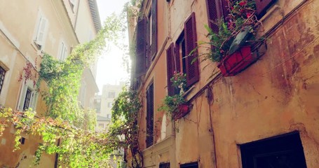 Poster - Old street in Rome, Italy