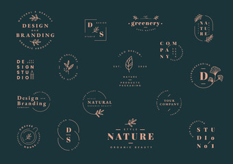 Wall Mural - Logo design set