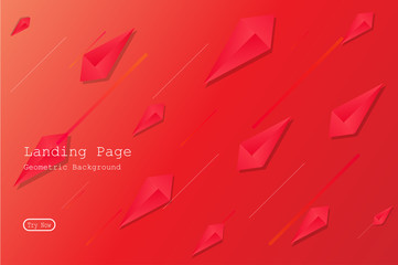 Wall Mural - Colorful geometric background with gradient motion shapes composition. Eps10