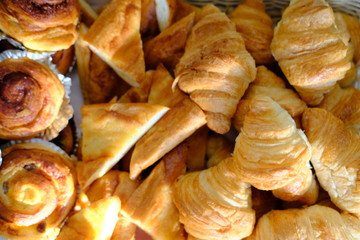 Poster - close up bread and pastry background