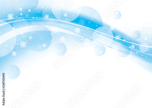 アブストラクト 波 光 背景 水色 Stock Vektorgrafik Adobe Stock