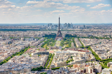 Paris cityscape from above