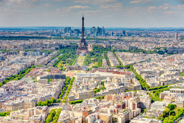 Paris cityscape from above