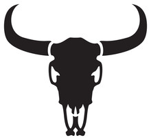 Bull Skull Vector Icon