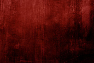Fototapeta red stained grungy background or texture