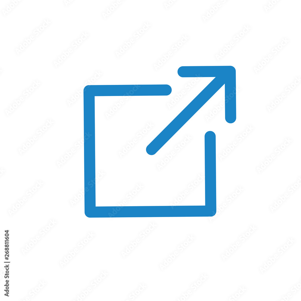 External Link Icon - arrow showing leaving the app to visit an external ...
