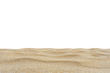 Sticker - Beach sand texture di-cut isolated on white screen. With cippinp path.