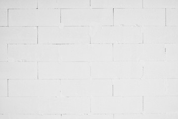 Aufkleber - Close up Brick walls are painted white, not plastered for interior detail space