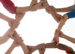 © Syda Productions - diversity, race, ethnicity and people concept - close up of happy international women holding to each other hands