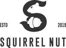 Squirrel Nut Silhouette Logo