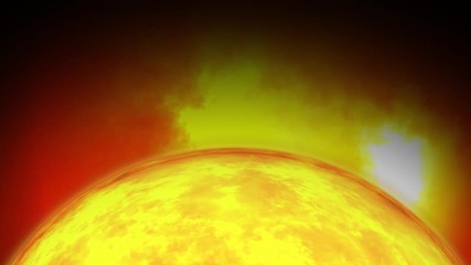 Wall Mural - animated solar system, 3d universestars of planets and galaxies in this visual element decorated by 