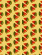 © Eldad Carin Ltd./Stocksy - Gummy Pizza Pattern on Yellow