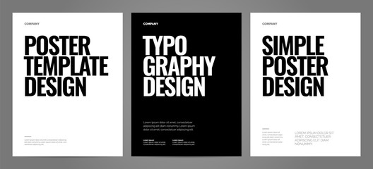 simple template design with typography for poster, flyer or cover.