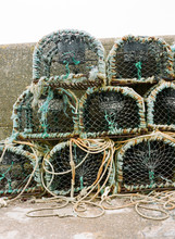 Stacked Lobster Traps