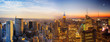 Day to night transition of Manhattan, New York City. New York. USA