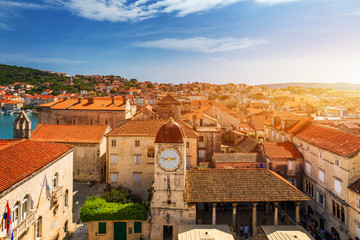 Wall Mural - Old town of Trogir in Dalmatia, Croatia. Trogir old town. Near Split in Croatia. The picturesque and historical city of Trogir in Balkan, Dalmatia, Croatia.