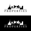 skyline properties logo concept