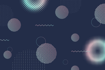 Wall Mural - Halftone gradient background