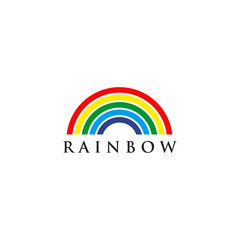 Poster - Rainbow logo icon design template