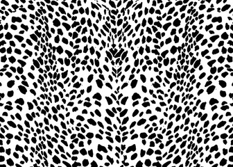 Sticker - Cheetah skin pattern design. Cheetah spots print vector illustration background. Wildlife fur skin design illustration for print, web, home decor, fashion, surface, graphic design