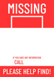 © o_a - Blank missing poster template ready to print